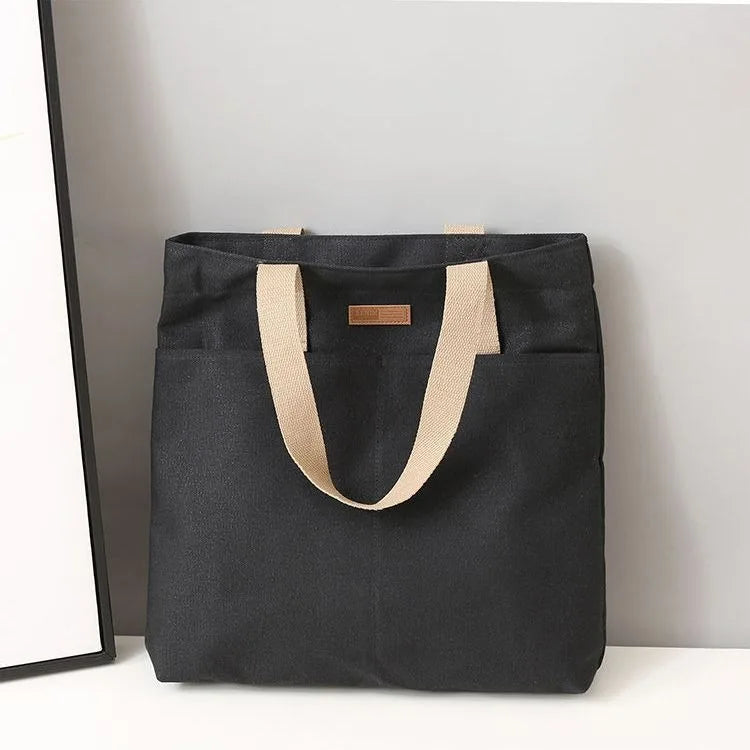 Mala tote de lona lisa